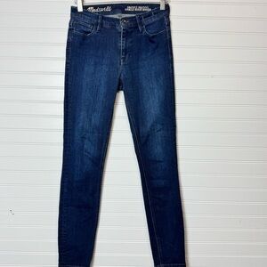 Madewell Skinny Skinny Ankle High Riser Women’s Sz 24 High Rise Jeans Dark Wash